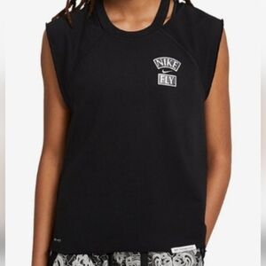 Nike Women's Qeen Of The Cpurt Black Tank Top